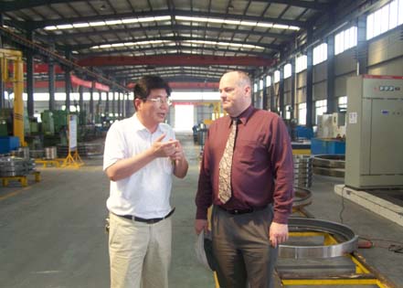 5月8日美國客商來我司參觀考察！