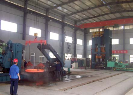 環(huán)鍛車間調(diào)試圓滿結束投入正常生產(chǎn)